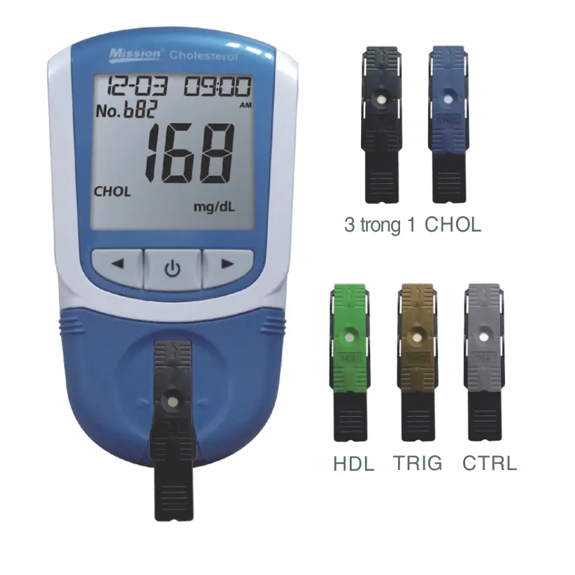 Máy đo Cholesterol 3 trong 1 [Mission® Optical Cholesterol Meter]