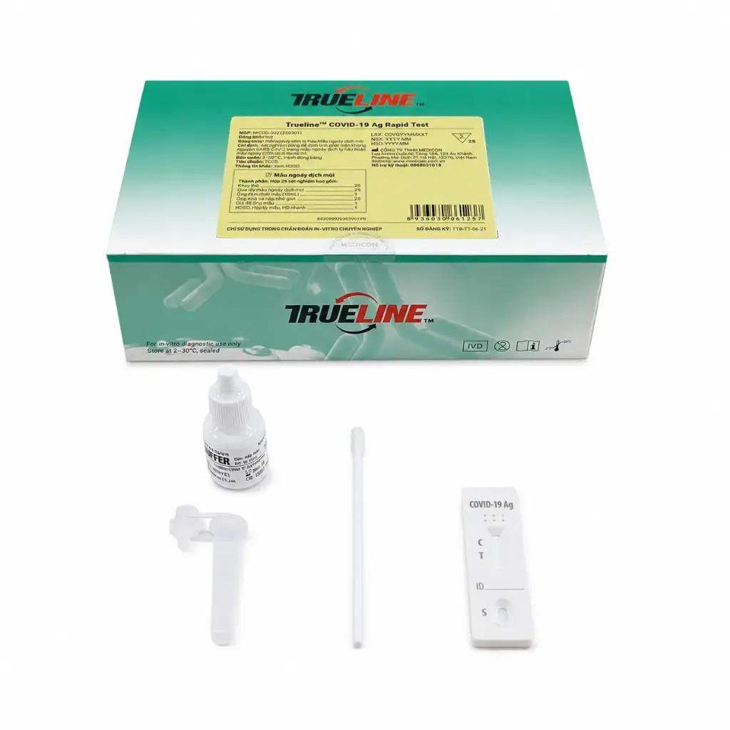 Khay thử xét nghiệm định tính kháng nguyên SARS-CoV-2 [Trueline™ COVID-19 Ag Rapid Test]