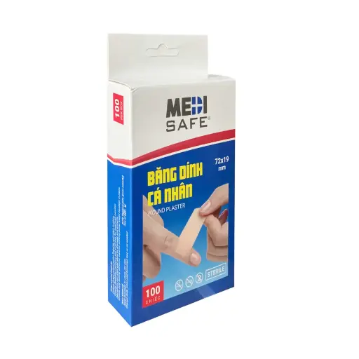 Băng dính cá nhân, kích thước 19x72mm(100 chiếc/hộp) (100 xét nghiệm/hộp)