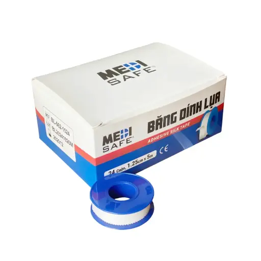 Băng dính lụa, 5cmx5m, hộp 06 cuộn