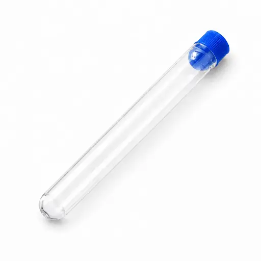[PFA0050306] Ống nghiệm nhựa PP 16x100mm, nút xanh [Medisure™ Test tube PP 16x100mm, blue plug] (Túi 200)