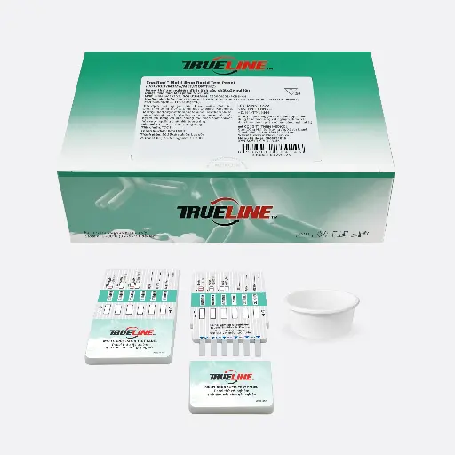 Panel thử xét nghiệm định tính Cocaine, Ketamine, Methylenedioxymethamphetamine, Methamphetamine, Morphine và Marijuana (Trueline™ Multi-Drug Rapid Test Panel (COC/KET/MDMA/MET/MOP/THC))